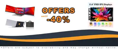 15.6 Inch Ultra Thin Laptop Screen Extender USB-C HDMI