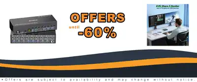 8 Port HDMI DisplayPort KVM Switch 4K@60Hz