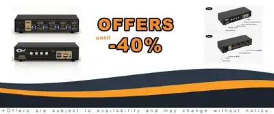 CKL KVM Switch Dual Monitor HDMI 4K Support Multiple Computers