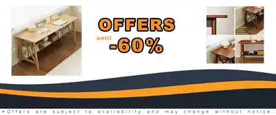 Extra Long Desk with Bookshelf - 2-Person Home Office Workstation