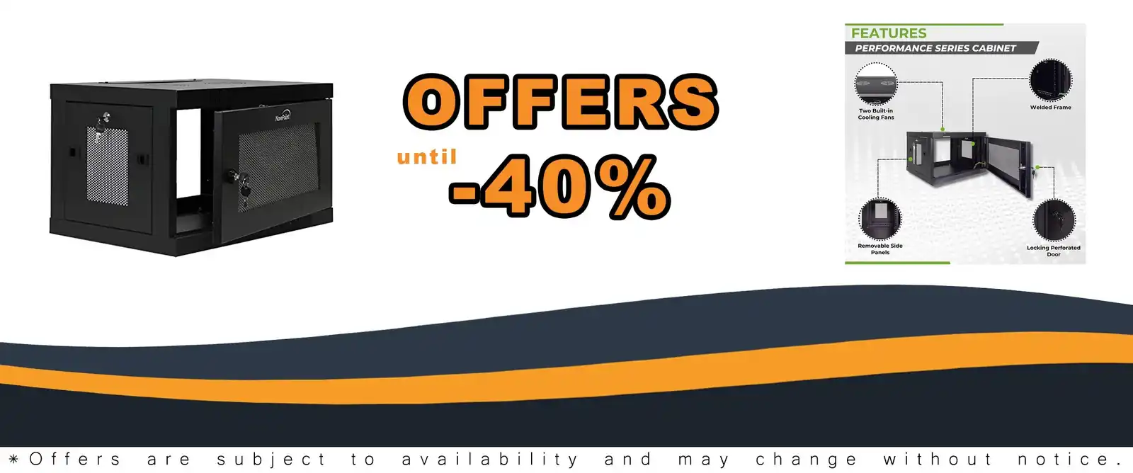 navepoint 6u server cabinet wall mount rack enclosure