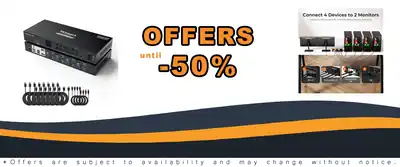 TESmart 3.0 HDMI KVM Switch 2 Monitors 4K